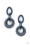 Paparazzi Accessories - Havana Haute Spot Blue Earring