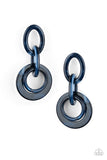 Paparazzi Accessories - Havana Haute Spot Blue Earring
