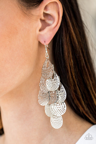 Paparazzi Accessories - Lure Them In - Silver Earring