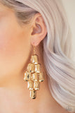 Paparazzi Accessories - Contemporary Catwalk - Gold Earring