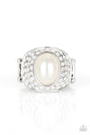 Glittering Go-Getter - Pearl White Ring