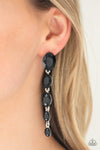 Red Carpet Radiance - Black Earring