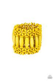 Paparazzi Accessories - Barbados Beach Club - Yellow Bracelet