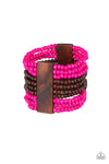 Paparazzi Accessories - JAMAICAN Me Jam - Pink Bracelet