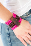 Paparazzi Accessories - JAMAICAN Me Jam - Pink Bracelet