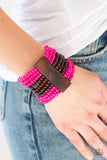 Paparazzi Accessories - JAMAICAN Me Jam - Pink Bracelet