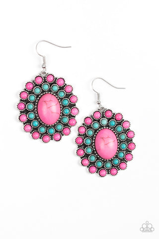 Stone Solstice  - Pink Earring