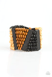 Paparazzi Accessories - HAUTE In Hispaniola - Black Wood Bracelet