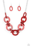 Paparazzi Accessories - Chromatic Charm - Red Necklace