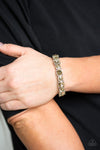 Paparazzi Accessories - Born To Bedazzle - Brown Bracelet