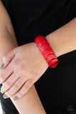 Paparazzi Accessories - Nomadic Nature - Red Bracelet