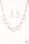 Paparazzi Accessories  - Unbreak My Heart - Rose Gold Necklace