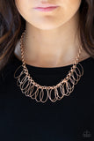 Paparazzi Accessories - Fringe Finale - Rose  Necklace