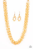 Paparazzi Accessories  - Put It On Ice - Gold Necklace