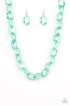 Paparazzi Accessories - Ice Queen - Green Necklace