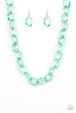 Paparazzi Accessories - Ice Queen - Green Necklace