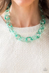 Paparazzi Accessories - Ice Queen - Green Necklace