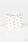 Paparazzi Accessories  - Sass Squad - White Bracelet