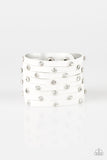 Paparazzi Accessories  - Sass Squad - White Bracelet