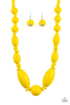 Paparazzi Accessories  - Summer Breezin - Yellow Necklace