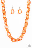 Paparazzi Accessories - Ice Queen - Orange Necklace