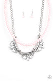 Paparazzi Accessories - Bow Before The Queen - Pink Necklace