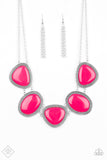 Paparazzi Accessories  - Viva La VIVID Pink Necklace & Vividly Vixen Pink Bracelet