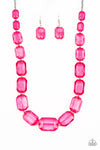 Paparazzi Accessories - ICE Versa - Pink Necklace