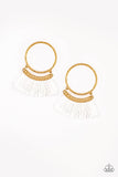 Paparazzi Accessories - This Is Sparta! - Gold Earring