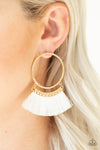 Paparazzi Accessories - This Is Sparta! - Gold Earring