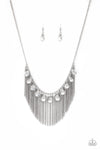 Paparazzi Accessories - Bragging Rights - Silver Necklace