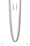 Paparazzi Accessories  - Turn Up The Mix - Silver Necklace