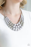 Paparazzi Accessories - Dream Pop - Silver Necklace