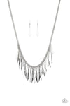 The Thrill-Seeker - Silver Necklace - Paparazzi Accessories