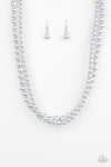 Paparazzi Accessories  - Woman Of The Century - Silver Necklace (Pearl)