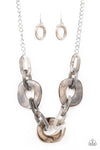 Paparazzi Accessories - Courageously Chromatic - Silver Necklace