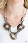 Paparazzi Accessories - Courageously Chromatic - Silver Necklace