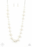 The Show Must Go On! White Necklace