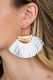 Paparazzi Accessories - Fox Trap - White Earring