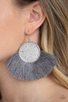 Paparazzi Accessories - Foxtrot Fringe - Silver Earring