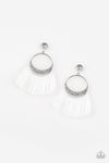 Paparazzi Accessories - Spartan Spirit - White Earring