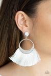 Paparazzi Accessories - Spartan Spirit - White Earring