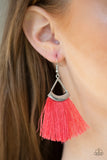 Paparazzi Accessories  - Tassel Tuesdays - Orange Earring