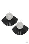 Paparazzi Accessories - Foxtrot Fringe Black Earring