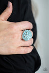 Paparazzi Accessories - Bloomin Bloomer - Blue Ring