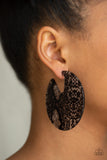 Paparazzi Accessories - Hit Or HISS - Black Earring