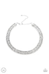 Paparazzi Accessories - Full REIGN - White Necklace/Choker