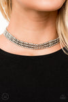 Paparazzi Accessories - Full REIGN - White Necklace/Choker