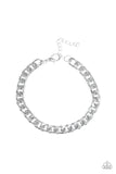 Paparazzi Accessories - Take It To The Bank - Silver Men's Bracelet