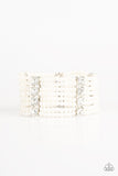 Paparazzi Accessories - Get In Line - White Bracelet